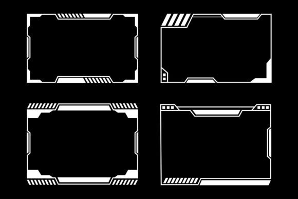 Futuristic Frames Overlay for Streamers