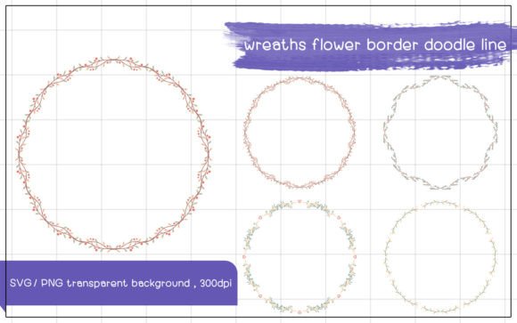 Integrating Flower Border Wreaths Doodle into Your Creative Workflow
