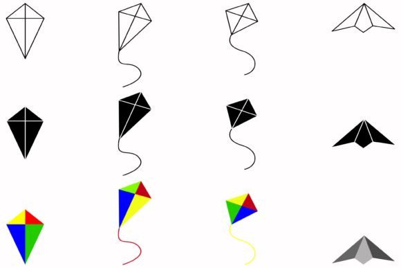 Kite Collection Children Activity: A Versatile Design Resource for Creative Projects