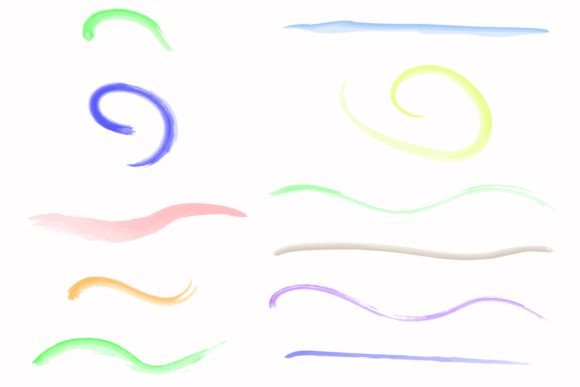 Mastering Visual Flow with the Curved Watercolor Line Collection