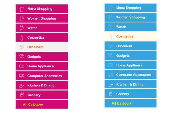 Optimizing the Shopping Category Menu for Website and Mobile Platforms