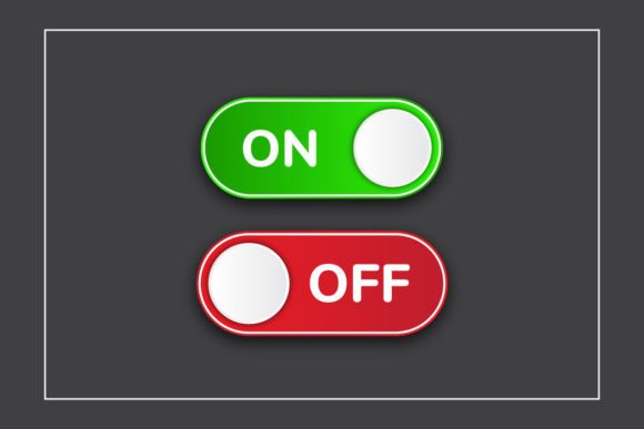 Power On/Off Button Icons