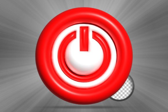 Power Web Icon: Elevating Digital Presentations with High-Quality 3D Assets