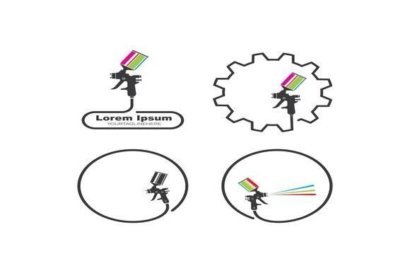 Spraygun Vector Icon Design