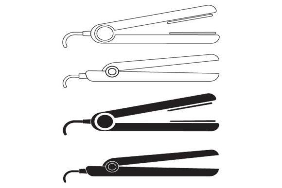 Strategic Visual Assets: Leveraging the Hair Straightener Icon Collection Vector for Brand Clarity
