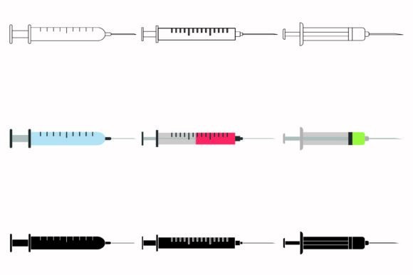 Syringe Icon Collection: Elevating Medical and Business Design with Precision